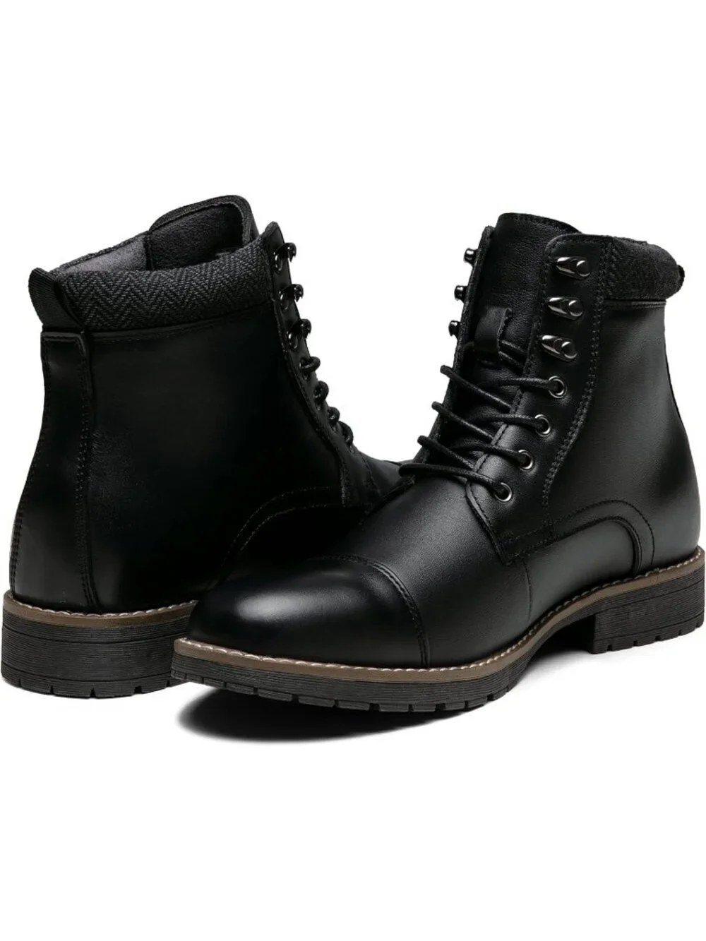 Men's Black Casual Chukka Boots Motorcycle Wear hiking